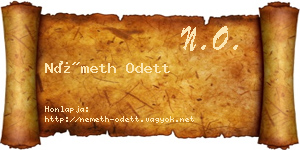 Németh Odett névjegykártya