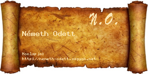 Németh Odett névjegykártya